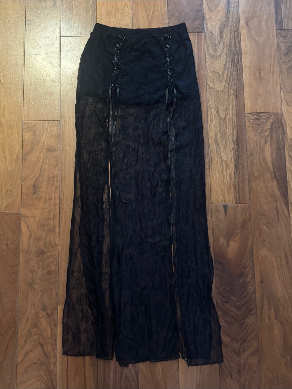 Dolls Kill Widow Mourning Soul Maxi Skirt - Picture 1 of 2